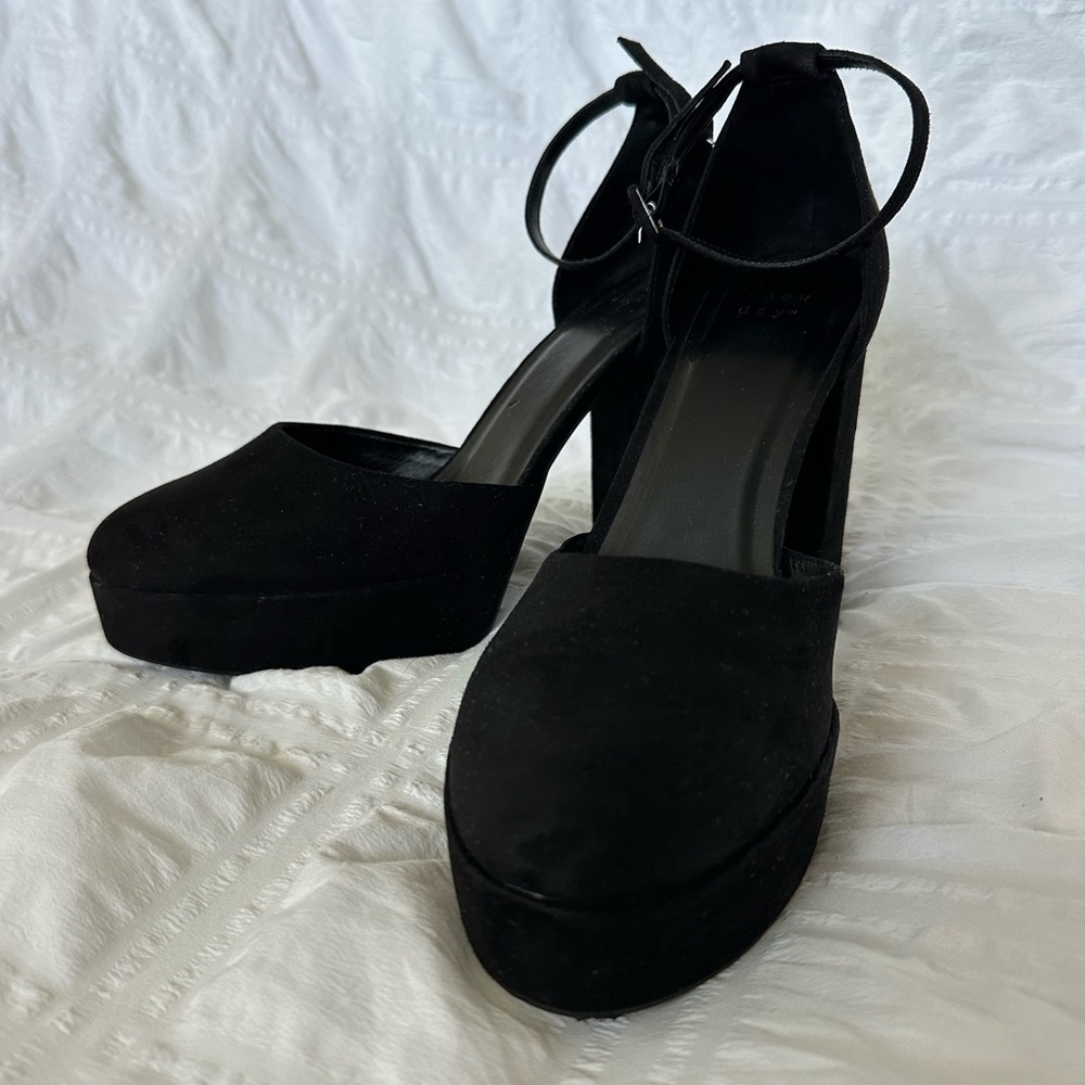 Elegant Black Women's Platform Heels